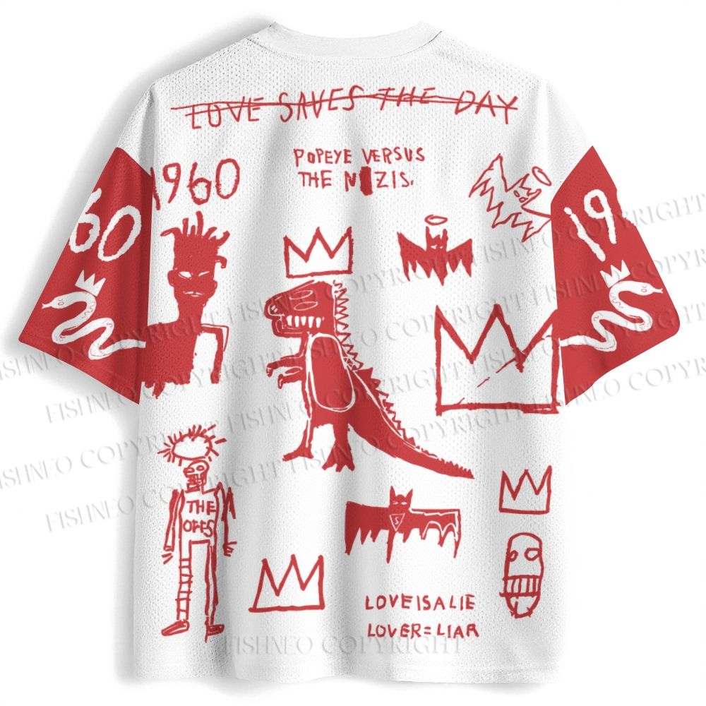 Jean-Michel Basquiat Graffiti Jersey Shirts