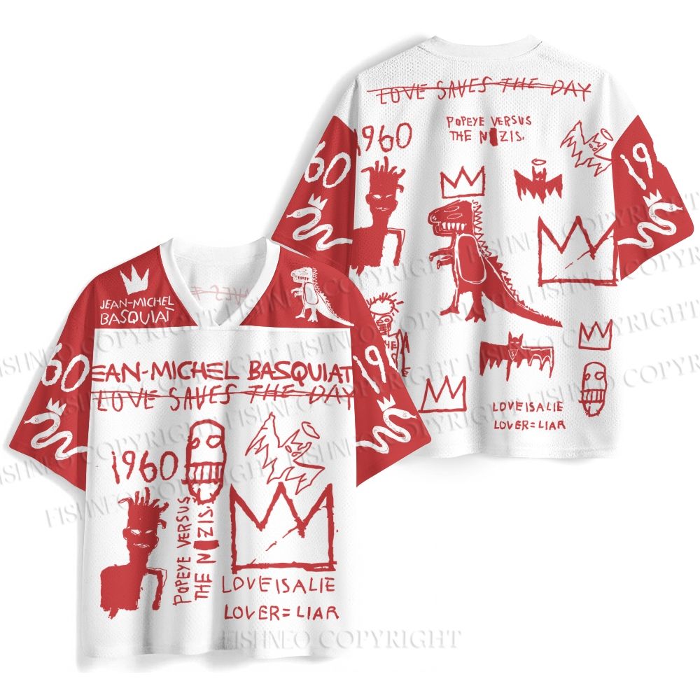 Jean-Michel Basquiat Graffiti Jersey Shirts