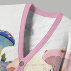 Mushroom Vellay Ugly Cardigan Sweater