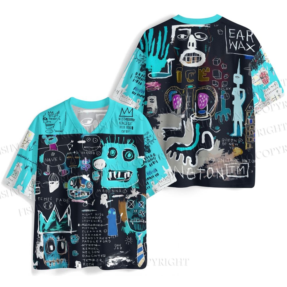 Jean-Michel Basquiat Graffiti Jersey Shirts