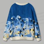 Blue Flamingo Ugly Cardigan Sweater