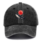 Celestial Whale Voyage Washed Cap