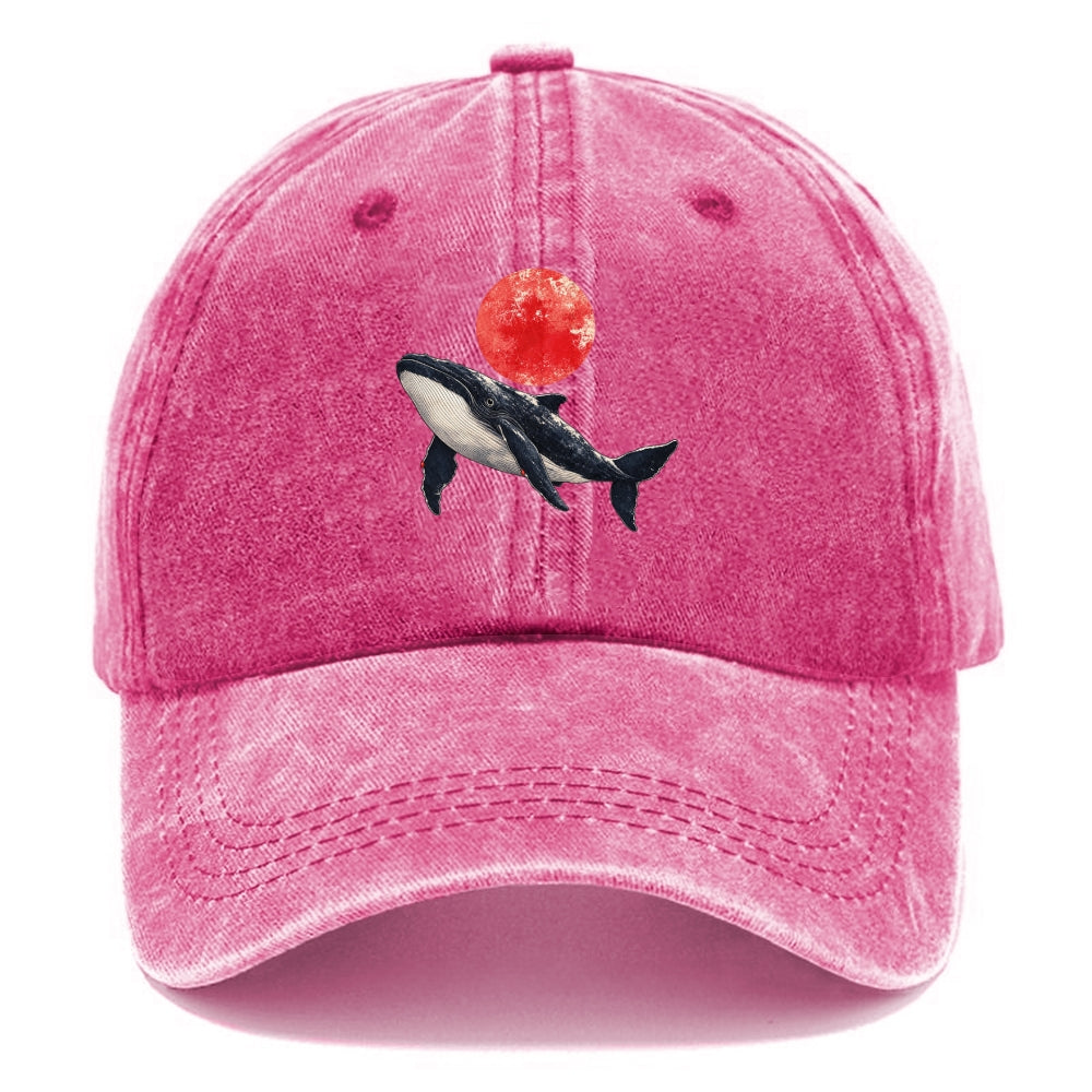 Celestial Whale Voyage Washed Cap