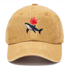 Celestial Whale Voyage Washed Cap