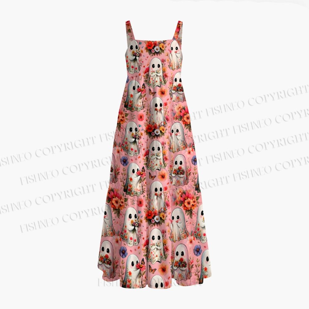 Flower Picking Ghosties Maxi Dresses