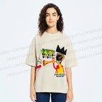 Unisex Jean-Michel Basquiat Trumpet Printed Washed Tee