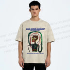 Unisex Jean-Michel Basquiat Flexible Printed Washed Tee