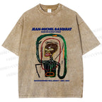 Unisex Jean-Michel Basquiat Flexible Printed Washed Tee