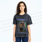 Unisex Jean-Michel Basquiat Flexible Printed Washed Tee