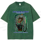 Unisex Jean-Michel Basquiat Flexible Printed Washed Tee
