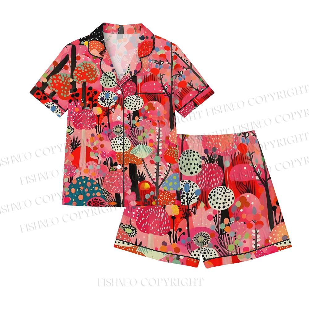 Yayoi Kusama Polka Dot Forest Pajama Sets
