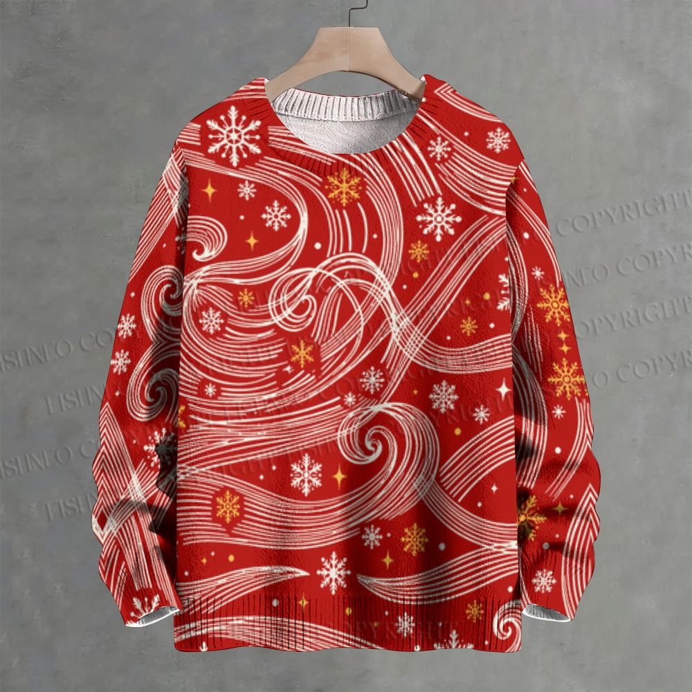 Christmasy Wind Crew Neck Sweater