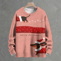 Dachshund in Christmas Crew Neck Sweater