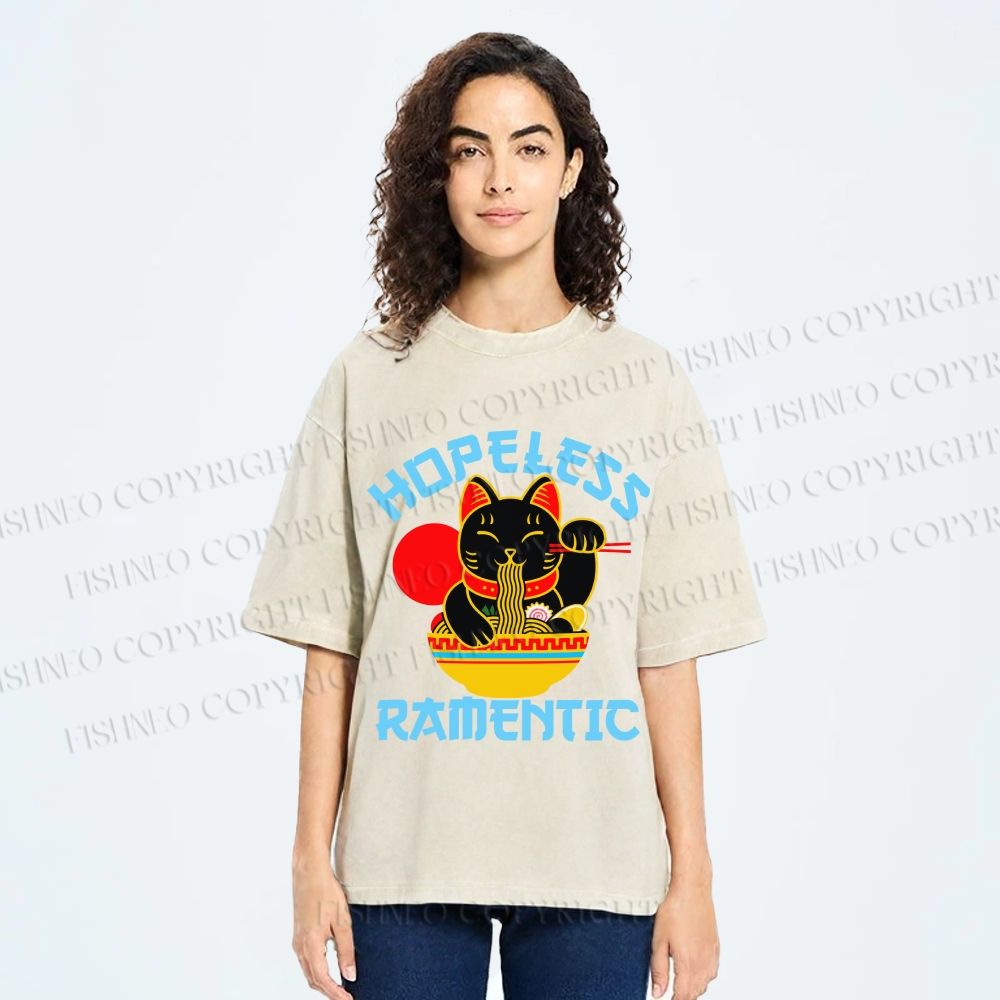Unisex Hopeless Ramentic Printed Washed Tee