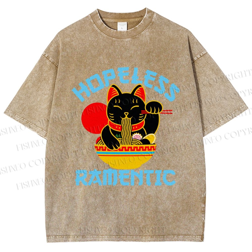 Unisex Hopeless Ramentic Printed Washed Tee