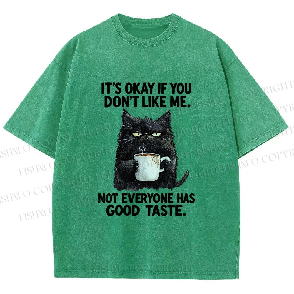 Unisex Sassy Cat Energy Printed Washed Tee