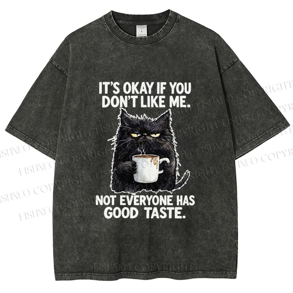 Unisex Sassy Cat Energy Printed Washed Tee