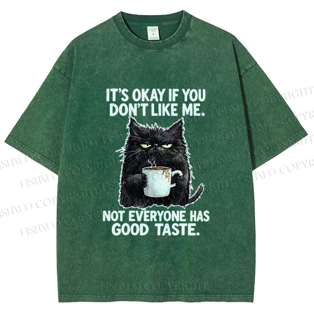 Unisex Sassy Cat Energy Printed Washed Tee