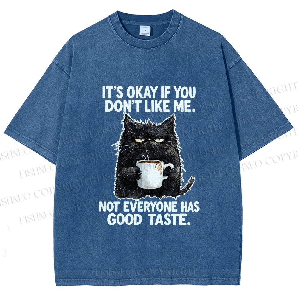 Unisex Sassy Cat Energy Printed Washed Tee