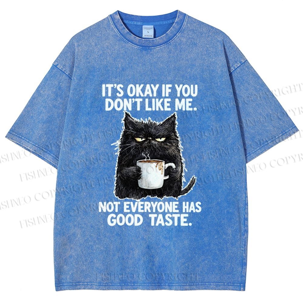 Unisex Sassy Cat Energy Printed Washed Tee