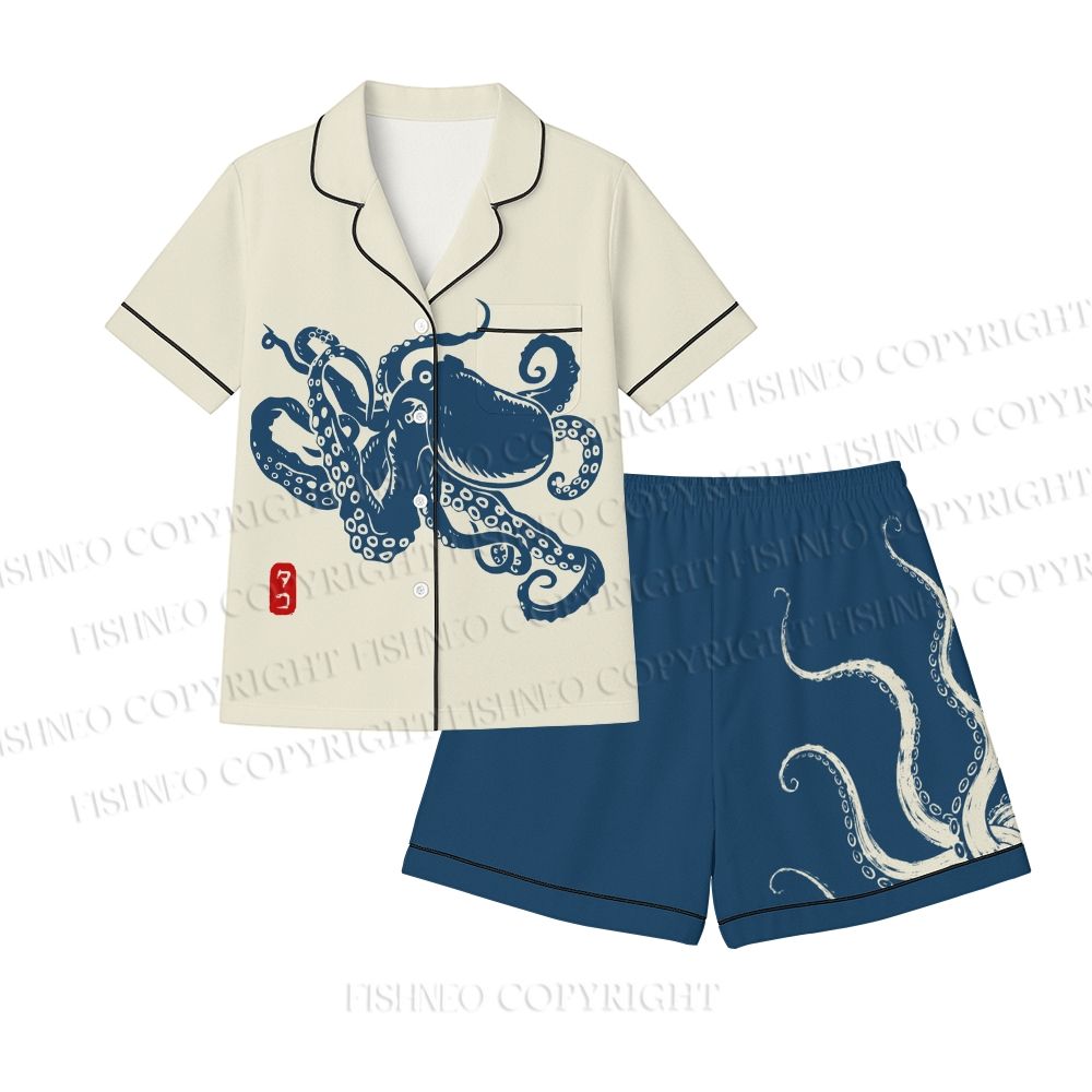 Octopus Japanese Style Pajama sets