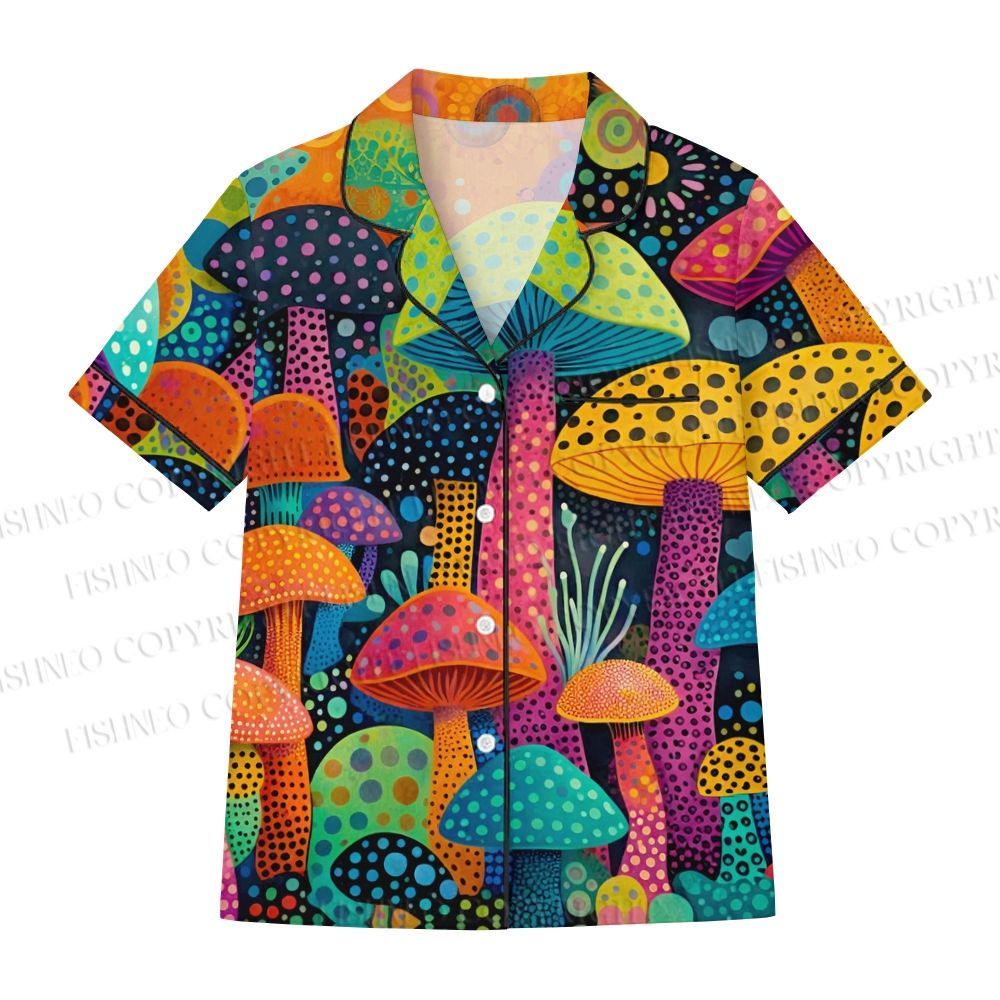 Yayoi Kusama Multicolor Mushroom Pajama sets