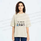 Unisex The Beetles Meme Printed Washed Tee