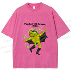Unisex Ghost Frog The Ghost With The Most Printed Washed Tee