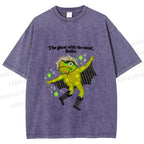 Unisex Ghost Frog The Ghost With The Most Printed Washed Tee