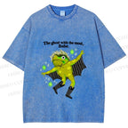 Unisex Ghost Frog The Ghost With The Most Printed Washed Tee