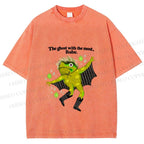 Unisex Ghost Frog The Ghost With The Most Printed Washed Tee