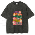 Unisex Stacked Guinea Pigs Printed Washed Tee