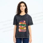 Unisex Stacked Guinea Pigs Printed Washed Tee
