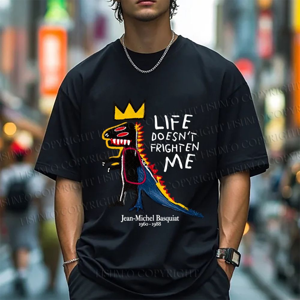 Jean-Michel Basquiat Life Doesn't Frighten Me Short-Sleeve T-Shirt