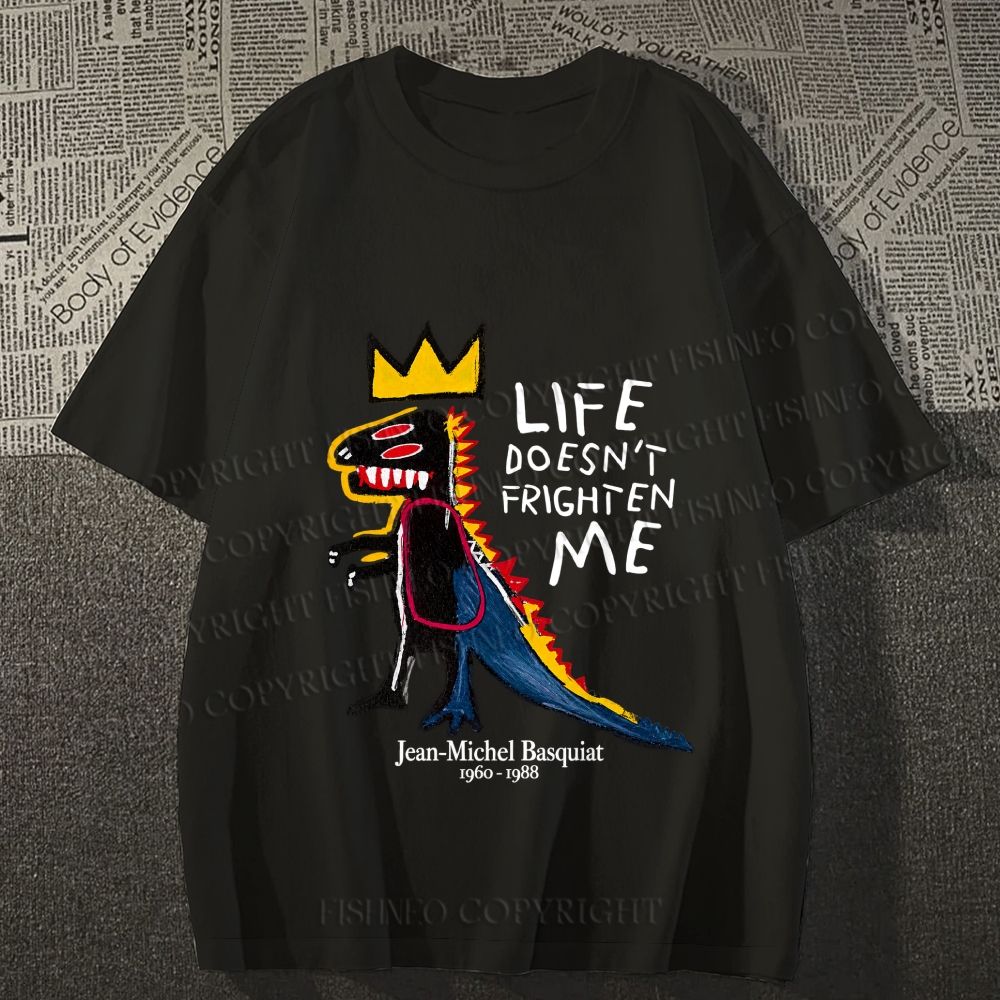 Jean-Michel Basquiat Life Doesn't Frighten Me Short-Sleeve T-Shirt