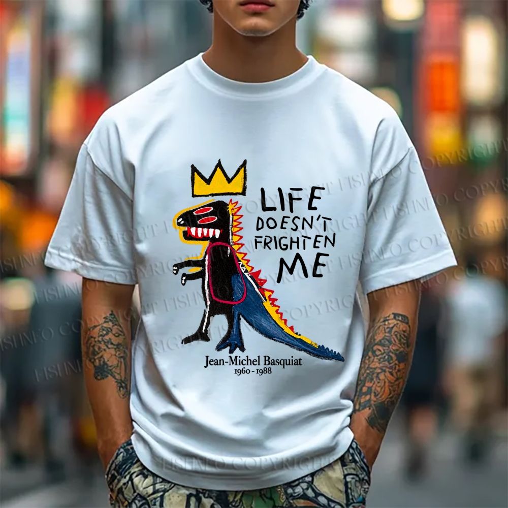Jean-Michel Basquiat Life Doesn't Frighten Me Short-Sleeve T-Shirt