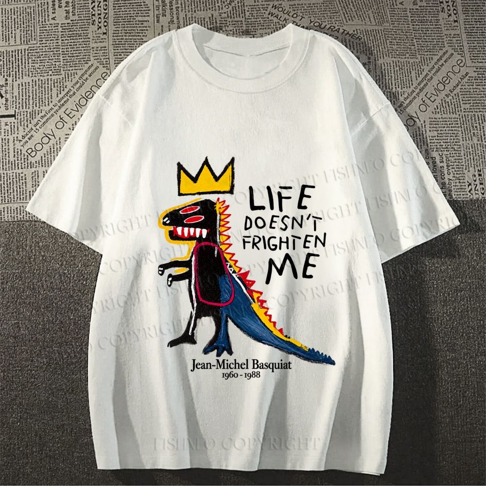 Jean-Michel Basquiat Life Doesn't Frighten Me Short-Sleeve T-Shirt