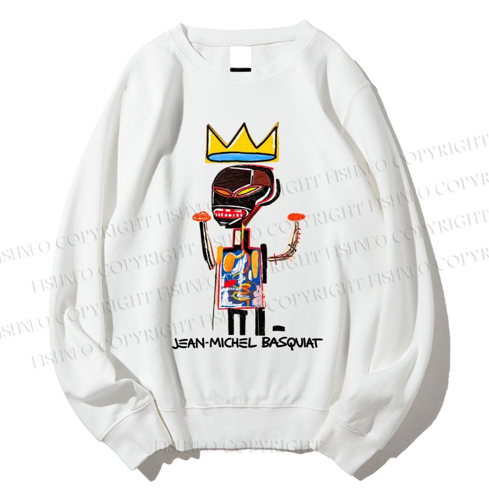 Unisex Jean-Michel Basquiat Flexible Printed Sweatshirt