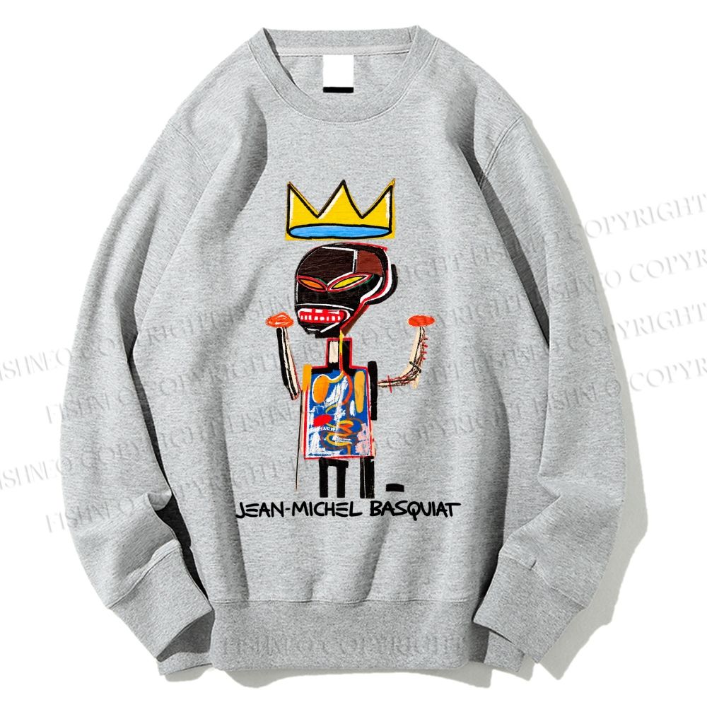 Unisex Jean-Michel Basquiat Flexible Printed Sweatshirt