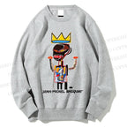 Unisex Jean-Michel Basquiat Flexible Printed Sweatshirt
