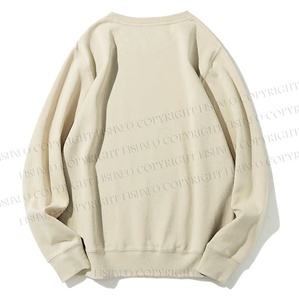 Unisex French Cafe Cat Printed Sweatshirt