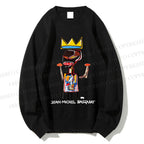 Unisex Jean-Michel Basquiat Flexible Printed Sweatshirt