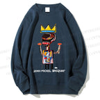 Unisex Jean-Michel Basquiat Flexible Printed Sweatshirt