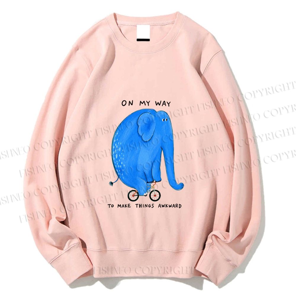 Unisex On my way Printed Sweatshirt