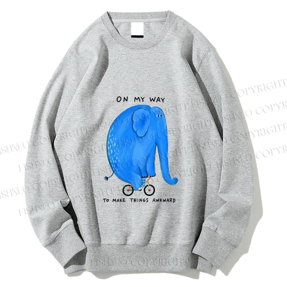 Unisex On my way Printed Sweatshirt