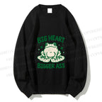 Unisex Big frog Printed Sweatshirt