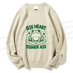 Unisex Big frog Printed Sweatshirt