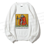 Unisex Wolf Knight Printed Sweatshirt