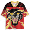 Black Panther With Lighting Jersey Shirts