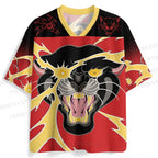 Black Panther With Lighting Jersey Shirts